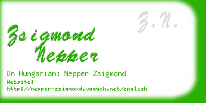 zsigmond nepper business card